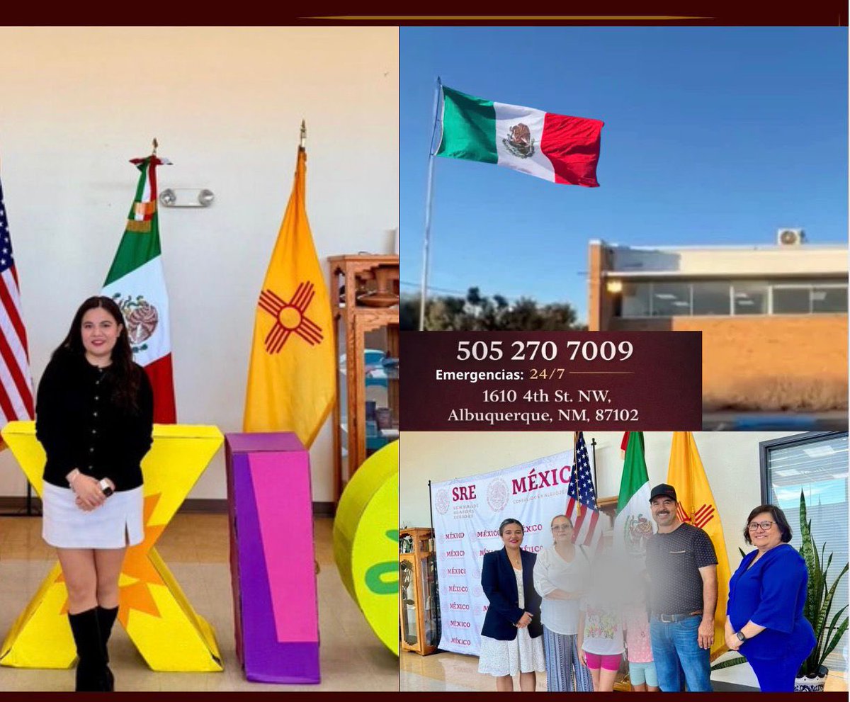 ConsulMexAlb's tweet photo. Meet #TeamAlbuquerque
Hoy: Larissa Romero
Departamento: Protección a mexicanos

Larissa acompaña a niños y adolescentes mexicanos que enfrentan situaciones complejas lejos de casa 🇲🇽.

Cada día atiende casos que requieren sensibilidad, firmeza y conocimiento jurídico: procesos de reunificación familiar, custodia, tutela, situaciones de riesgo y asuntos de pensión alimenticia.

Su labor consiste en brindar atención en casos de protección consular que involucran a menores de edad, velando por su interés superior y coordinando acciones con autoridades locales, tribunales y organizaciones de apoyo.

En el ámbito jurídico, también da seguimiento a cartas rogatorias y exhortos, y participa en la elaboración y análisis de instrumentos de cooperación entre el Consulado, entidades gubernamentales y organizaciones de la sociedad civil, fortaleciendo la coordinación institucional y binacional en materia de protección consular.

En la foto uno de los casos recientes de éxito que involucró a tres menores reunificados con sus familias en México.
Los procesos de custodia y reunificación pueden extenderse por años y requieren acompañamiento y coordinación con el Departamento de Niños, Jóvenes y Familias de Nuevo México (CYFD). Desde el Consulado las gestiones incluyen procesos de doble nacionalidad, obtención de autorizaciones parentales y expedición de documentación mexicana. Hoy están nuevamente en casa.

Cuando una niña o niño mexicano necesita acompañamiento en Estados Unidos, el Consulado brinda apoyo. ¿Conoces algún caso?  
¡Llámanos!

☎️ Línea de Apoyo Consular Mexicano #CIAM
Desde EUA: (520) 623 7874
Desde México: 079

☎️ Emergencias 24/7: +1 (505) 270 7009
📞 Oficina: 505-765-7630

#ProtecciónConsular #ReunificaciónFamiliar #ProtecciónDeMenores
