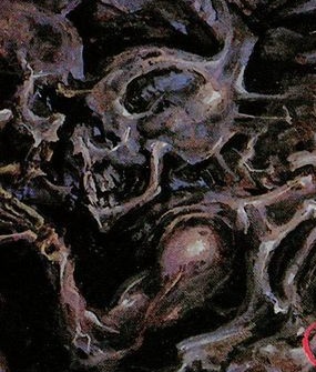 A arte usada no EP "Crawl" do Entombed e seus detalhes