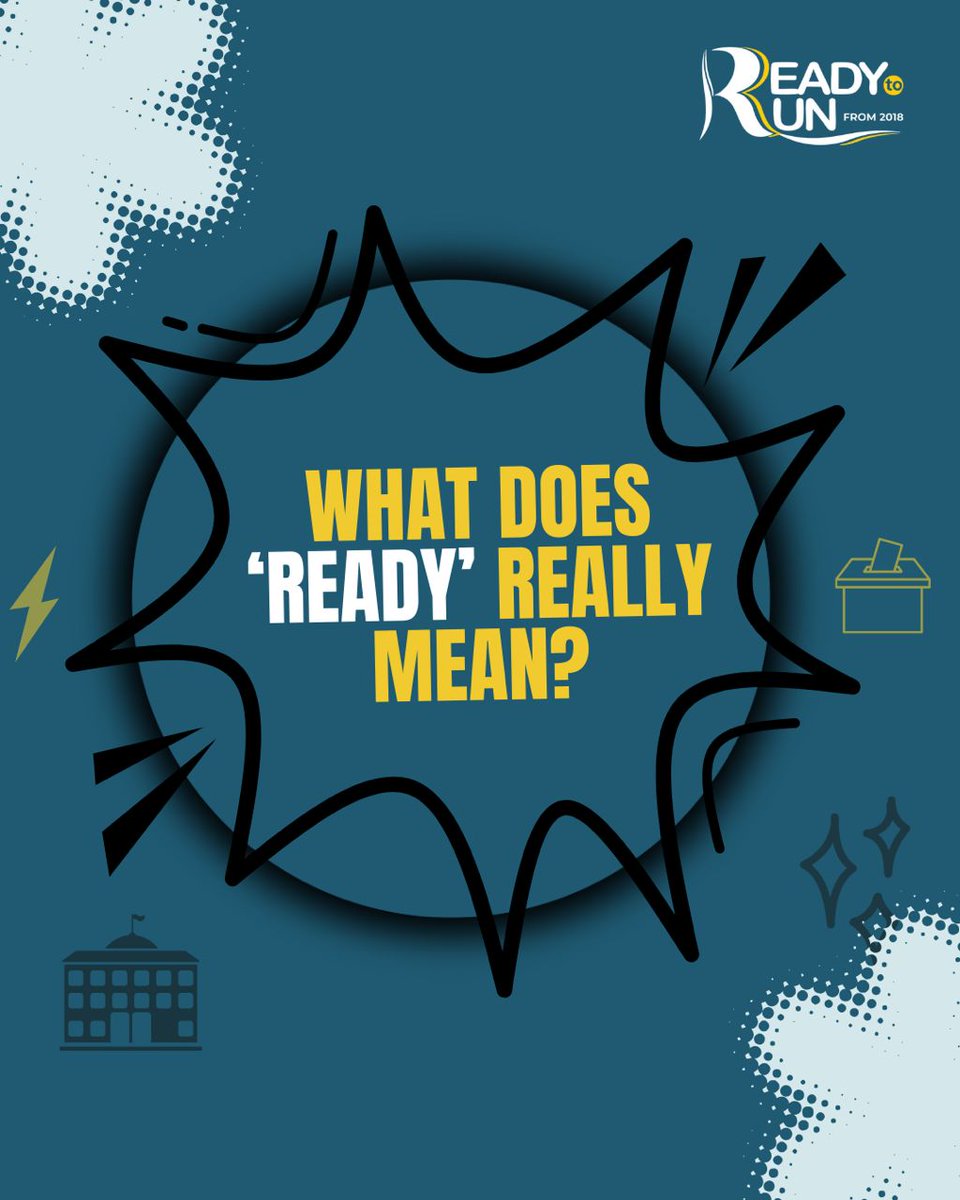 ReadyToRunNG's tweet photo. What does “ready” really mean to you?

Drop one word below.

For us, it’s simple:
Mindset. Skills. Support. Vision.
Preparation is power.

#ReadyToRun #YouthInPolitics #NotTooYoungToRun

@DSamsonItodo   @YIAGA  @DCynthiaM   @CryptoDivanaija  @Inalegwushai  @JimmyOlowu3 https://t.co/VUTev8TE0m