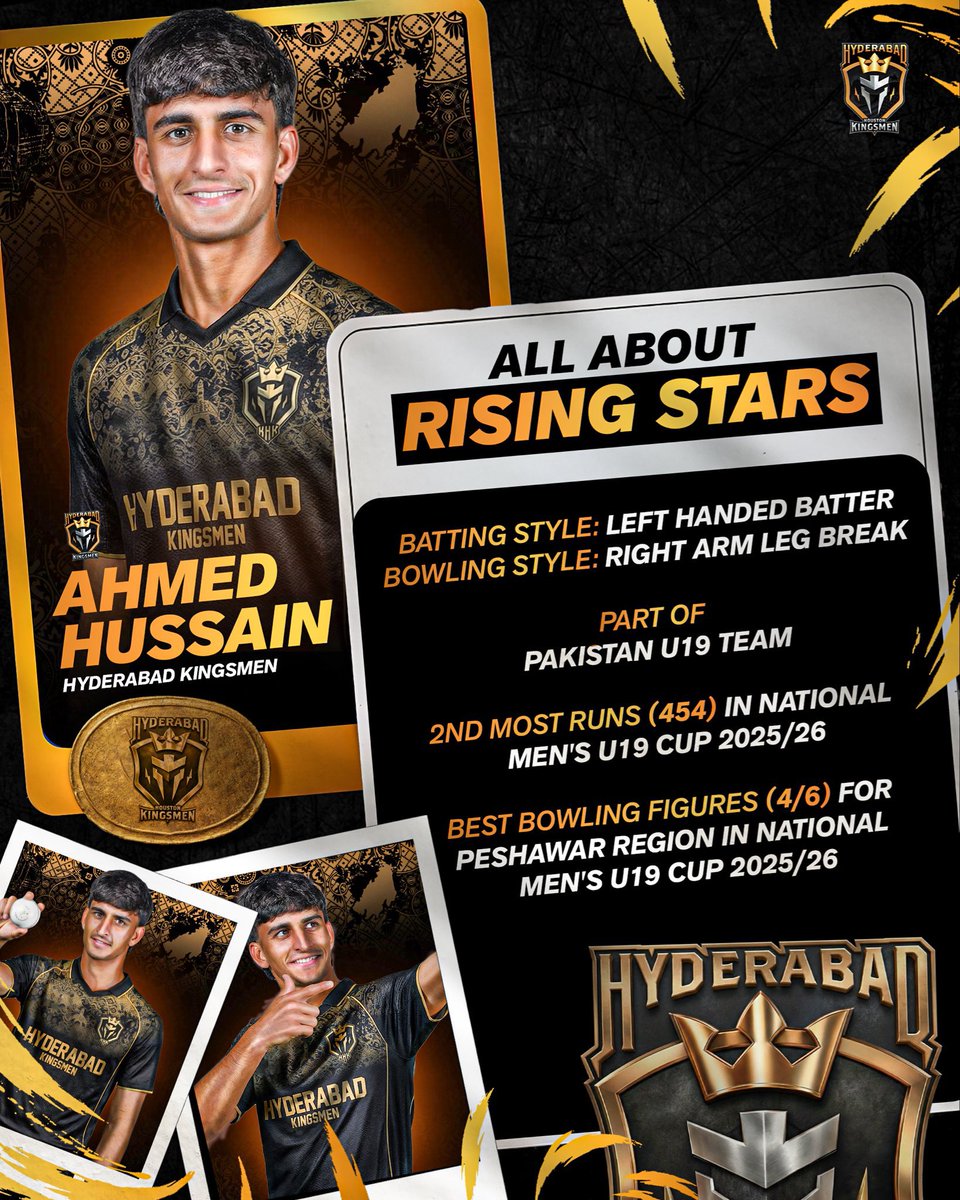 PSLKingsmen's tweet photo. Ahmed Hussain ⚡️

It’s time to get to know our rising stars better ⭐️ https://t.co/5CuVdG65hZ