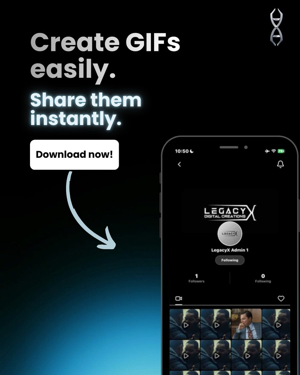 LegacyXuk_'s tweet photo. Got a moment worth sharing? 🎬✨
Create stunning GIFs in seconds and share them instantly with the LegacyX app. Fast. Simple. Powerful.

Tap the link and download now to get started:
https://t.co/2mrhw9bLBZ

#LegacyX #ContentCreators #GIFMaker #CreateInstantly #LXDC https://t.co/1G4E4AzQSl