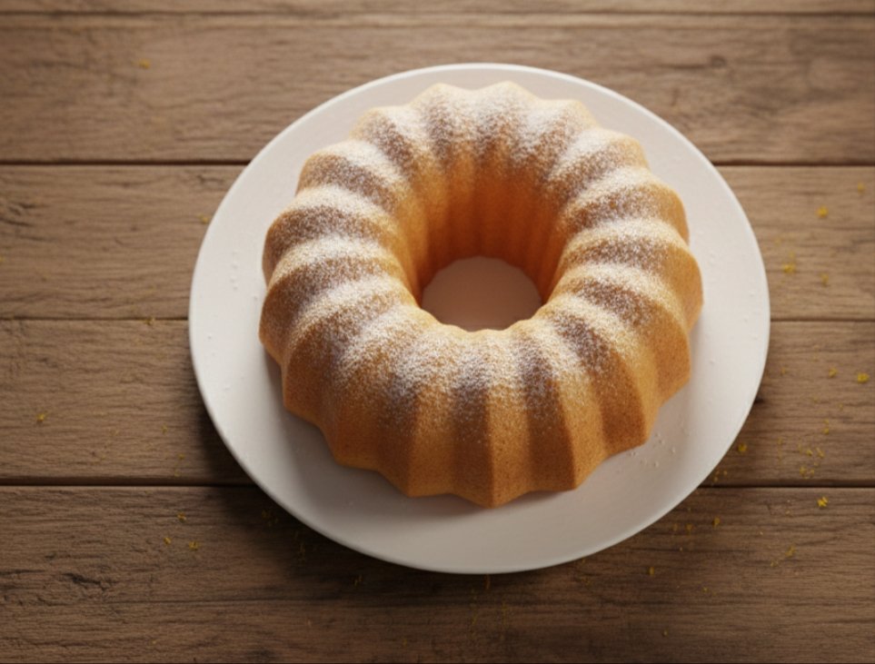 Servidos? Bolo de laranja e não é de caixa