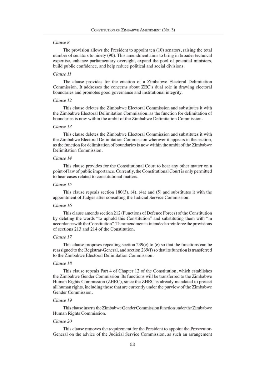 CcChingwe's tweet photo. Constitution of Zimbabwe Amendment No. 3 Bill, 2026
#Thoughts https://t.co/3o1d3WfZhR