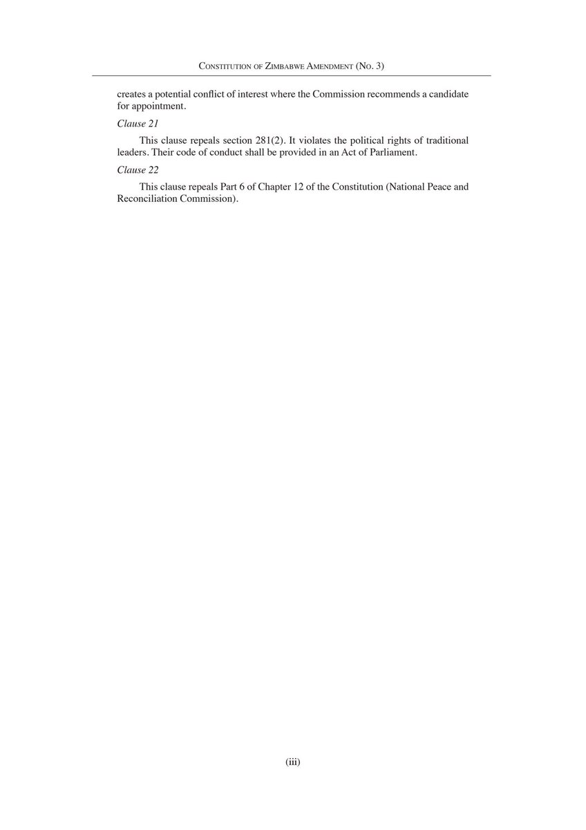 CcChingwe's tweet photo. Constitution of Zimbabwe Amendment No. 3 Bill, 2026
#Thoughts https://t.co/3o1d3WfZhR