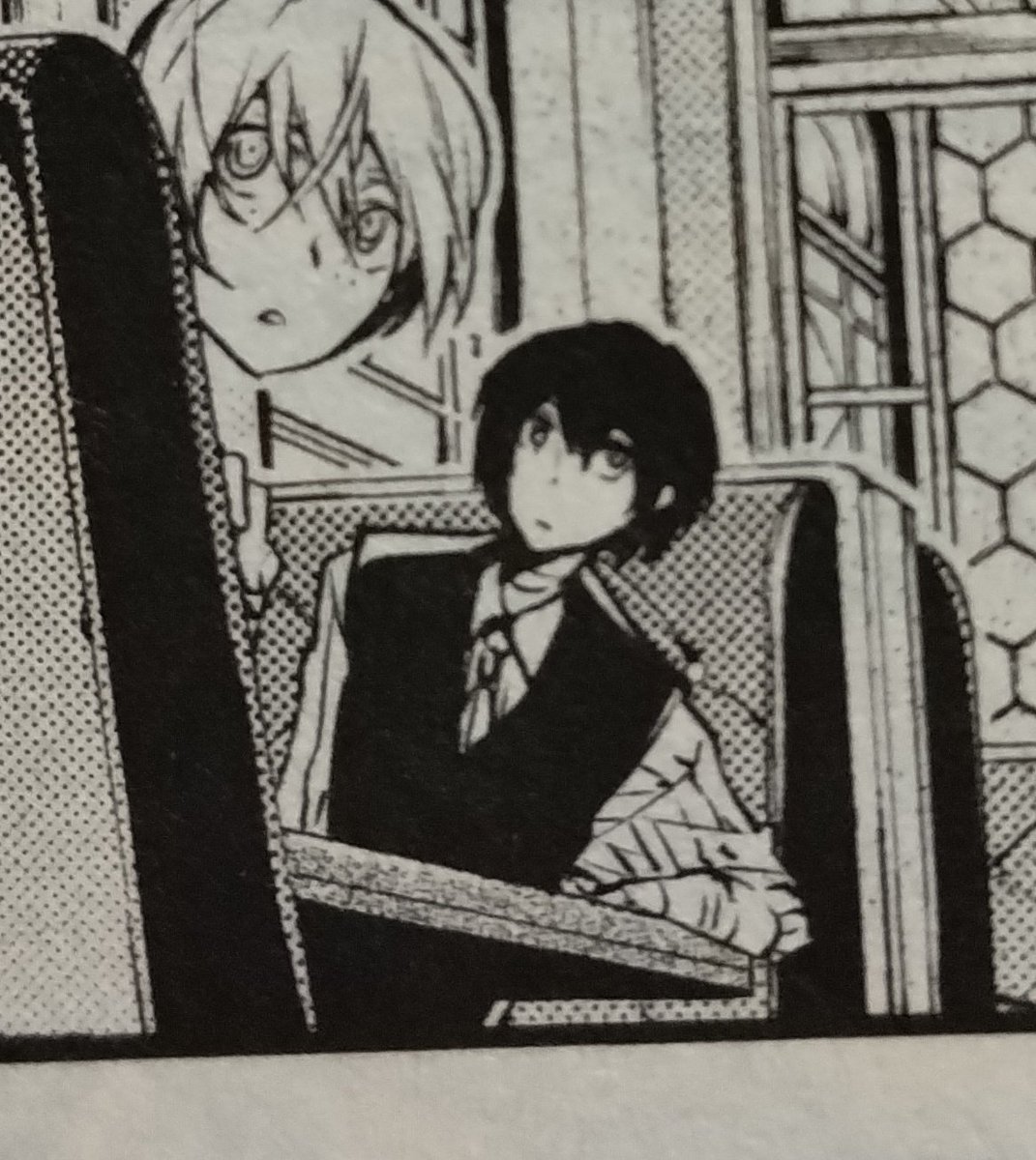 dazai looks so silly in this panel i'm crying