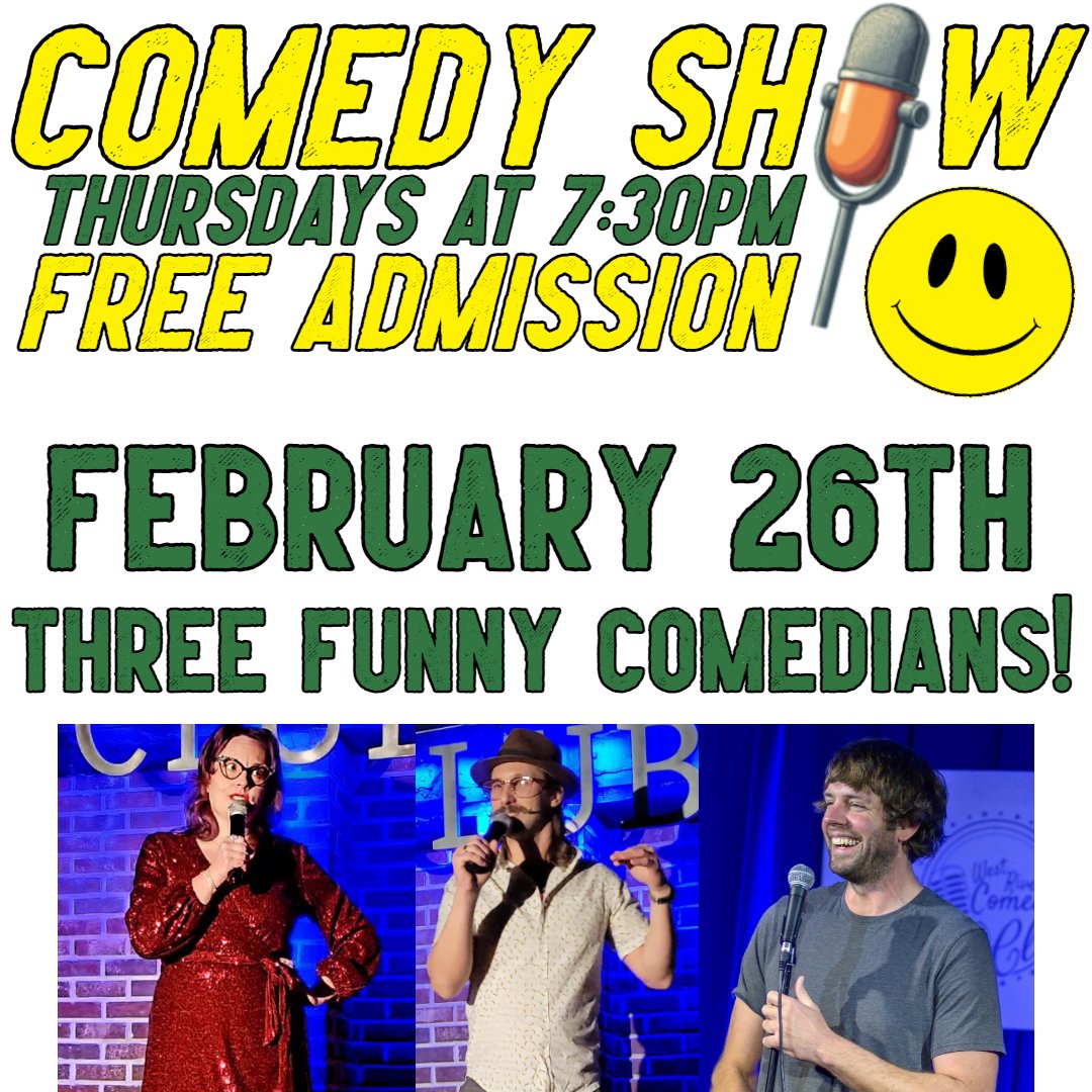 Join us at Billy Frogs each Thursday night at 7:30!
See the COMEDY CALENDAR at SiouxFallsComedy.com