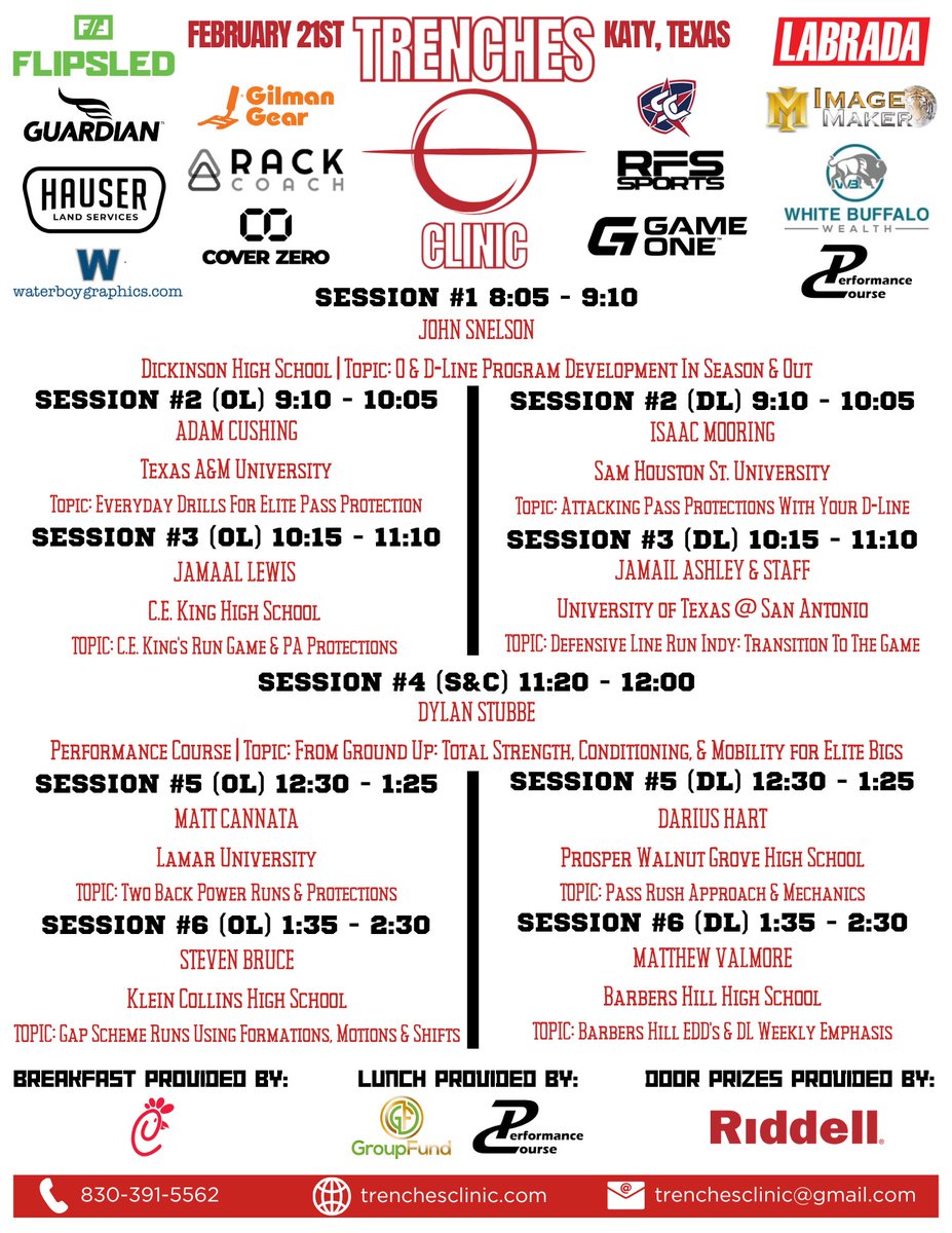 In The Trenches Line Clinic tweet media