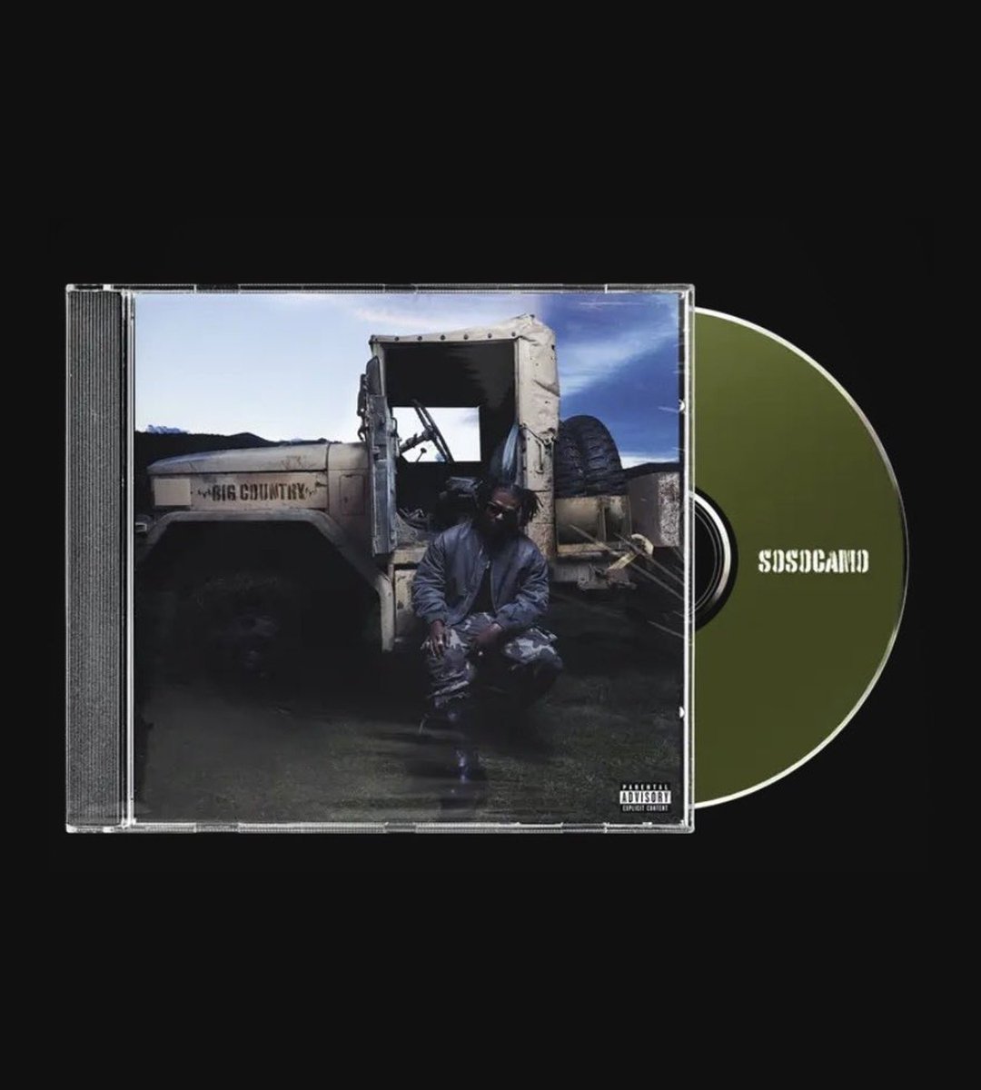 SOSOCAMO

BIG COUNTRY
(ALBUM)

FEBRUARY 27TH 🚨

▫️ CDs now available for pre-order