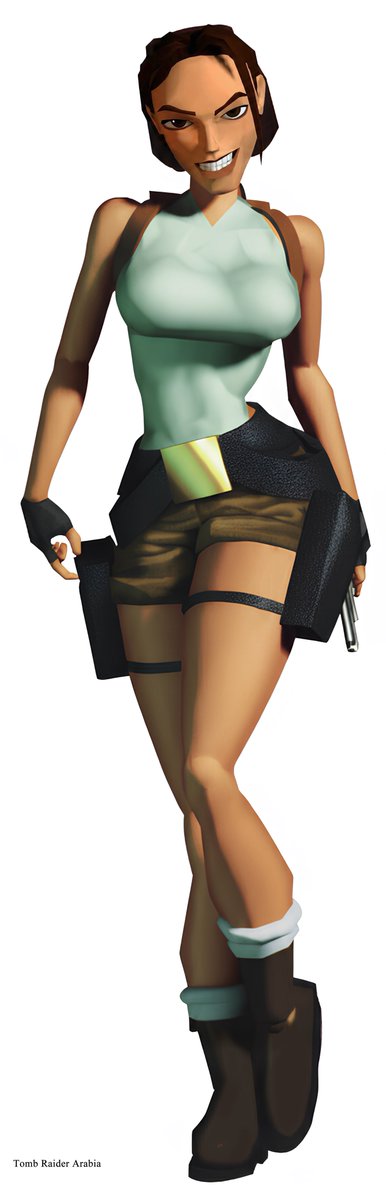 Rare early Tomb Raider 1996 render , first time in HD