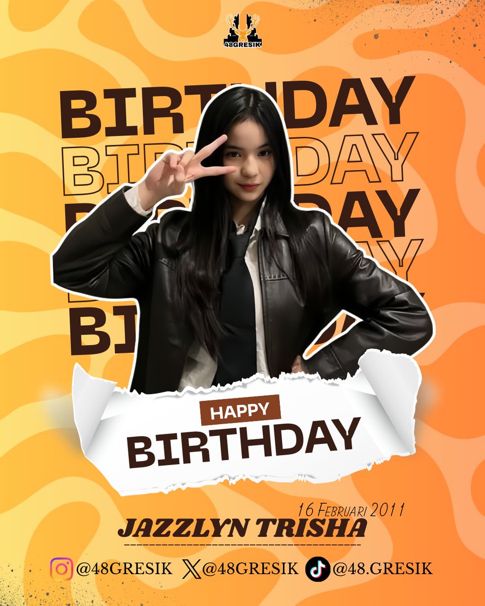 Selamat ulang tahun <a href="/JTrisha_JKT48/">Jazzlyn Trisha</a> 🎉 Semoga tahun ini membawakanmu lebih banyak cinta, tawa, dan pencapaian baru. Teruslah bersinar di atas panggung dan dalam hati penggemarmu. 🌟🎂 

#48Gresik
#TrishaNoSekaiEYokoso 
#Thr15isYourDay