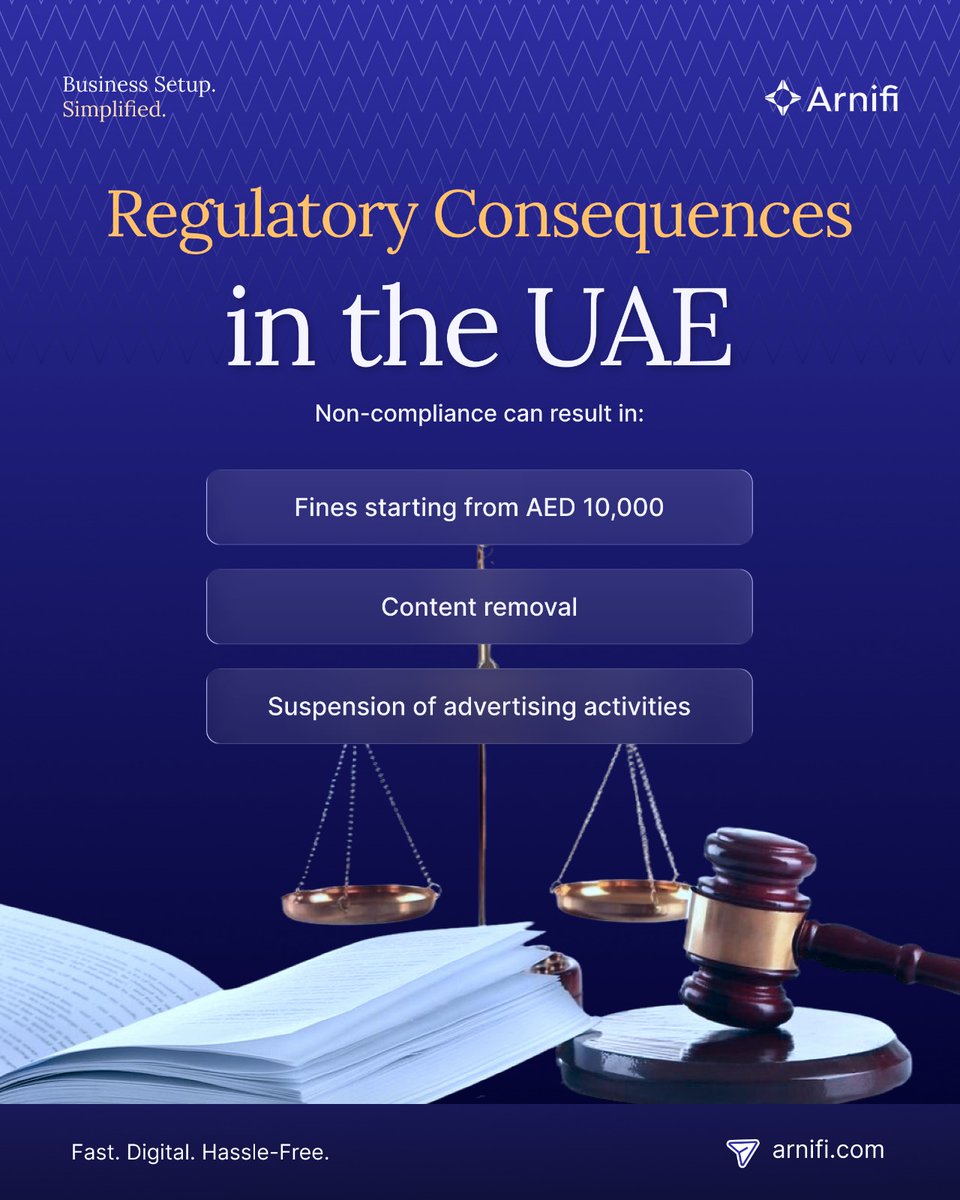 Arnifiofficial's tweet image. Planning brand promotions in the UAE? 

From paid social media campaigns to influencer partnerships and sponsored collaborations, businesses must now hold an approved Advertiser Permit. 

#UAEBusiness #UAECompanies #UAERegulations #trending #UAEvisa #dubaitrends