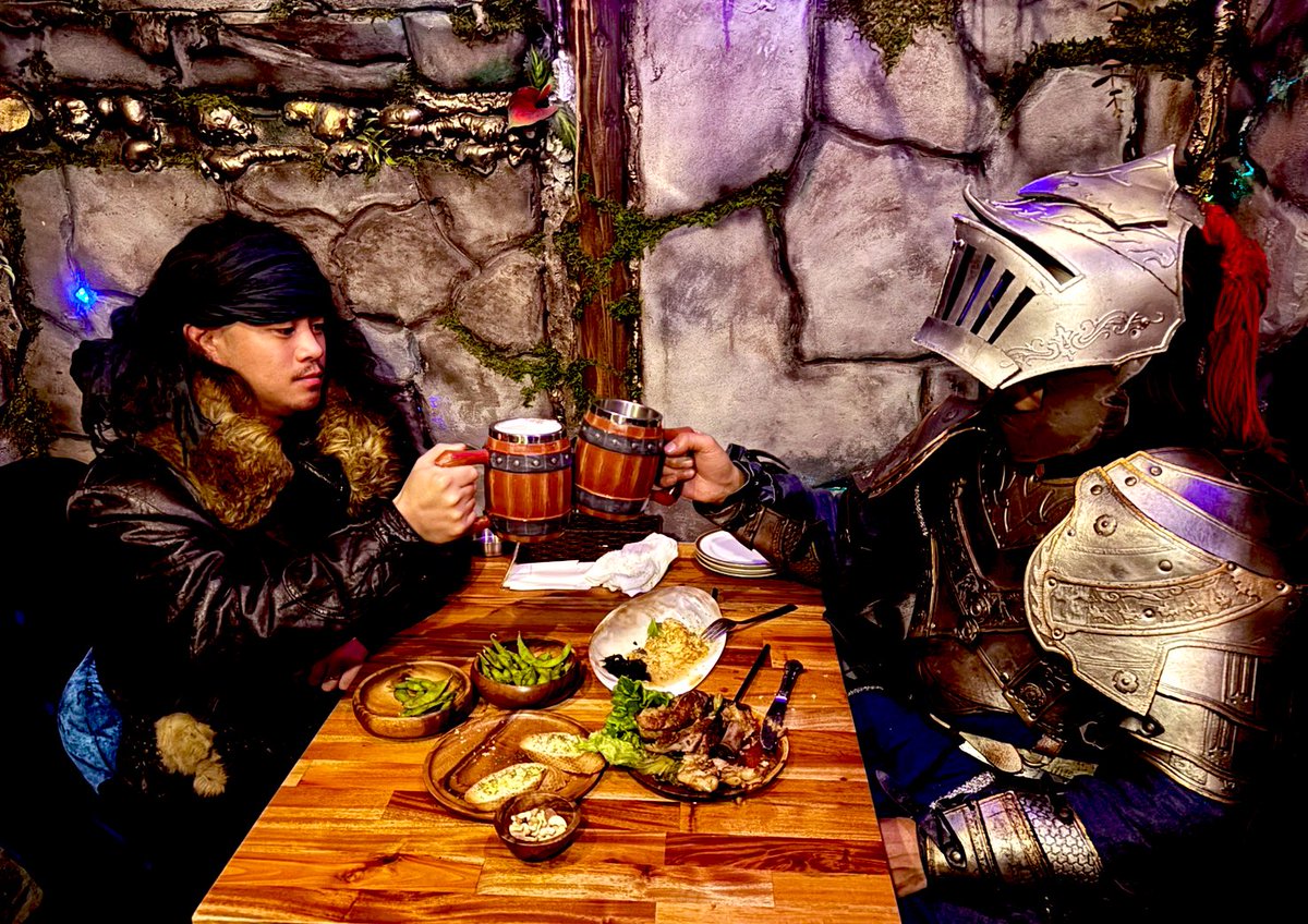 槍の騎士とマスターシエルダの出会いに乾杯🍻⚔️

<a href="/fiftyfunfzig/">槍@ヤリ</a> 

 #異世界 #ファンタジー #コスプレ #コスプレイヤーさんと繫がりたい