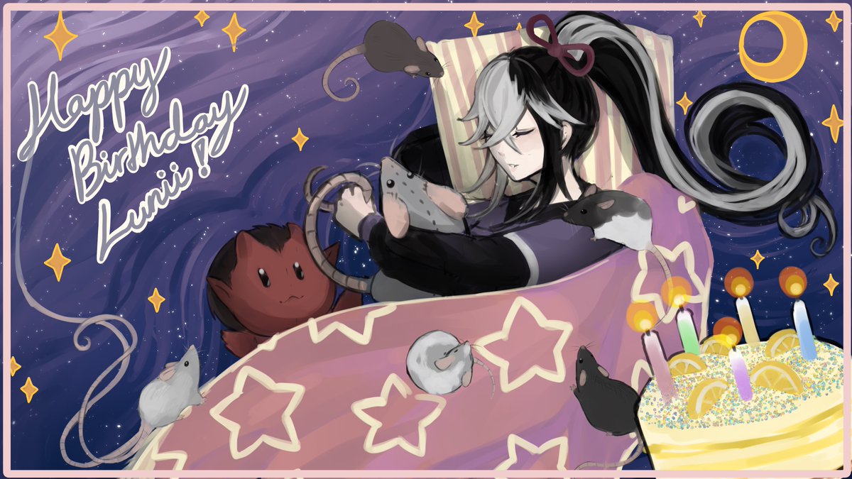 luniizumi's tweet photo. I got the sweetest gift from my dearest friend @RicalienTiger! Not only am I super cute but look at all the rats (And haywire)!
I LOVE YOU RICA!!! https://t.co/5osUb3uHJP