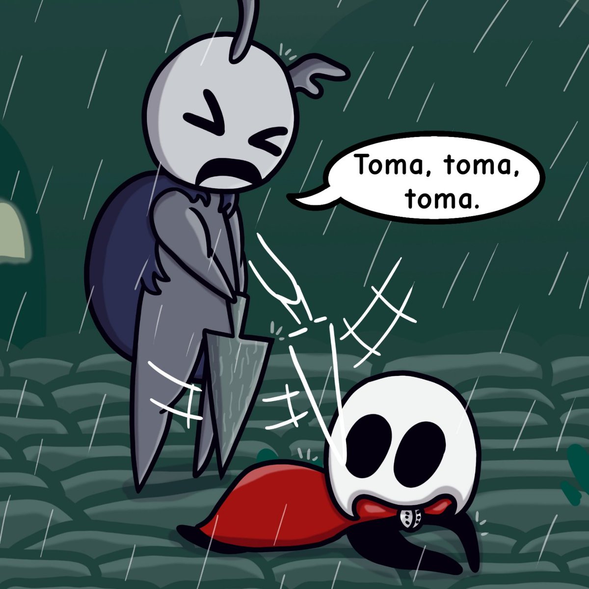 "Entrenamiento" parte 4
El pendejo ni una máscara de daño hace🤣
#silksong #arte #comic #hollowknightsilksong #fanchild