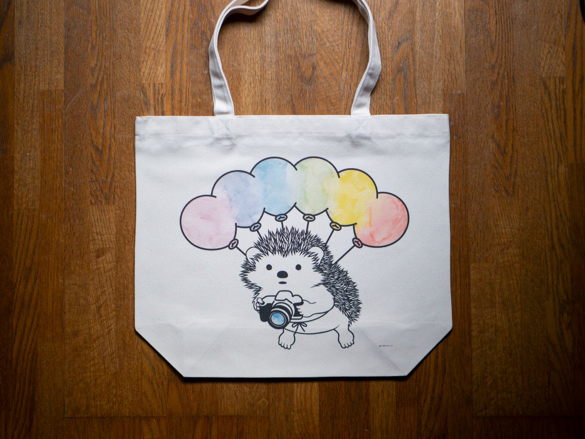 風船のトートバッグですが、リクエストがありましたのでカメラを持った