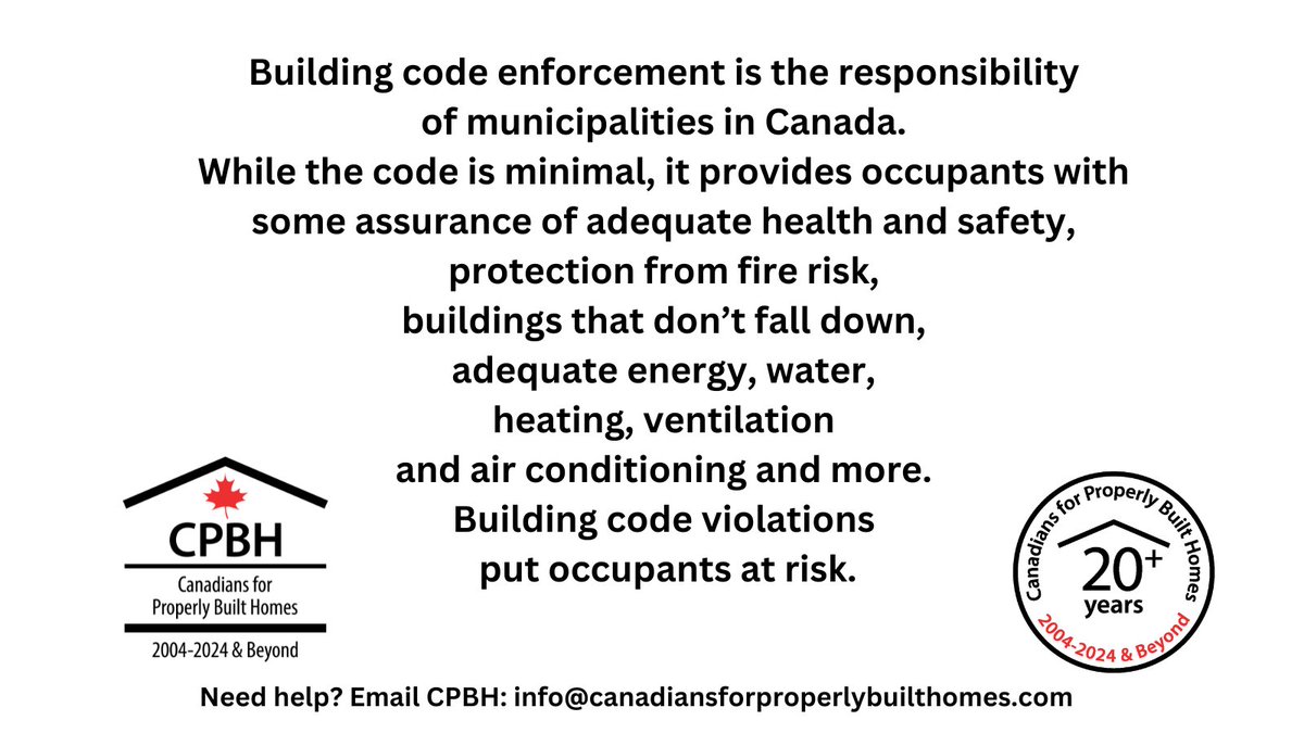 CPBH01's tweet image. #BuildingCode
#BuildingCodeViolations
#BuyerBeware
#HealthAndSafety
#cdnpoli