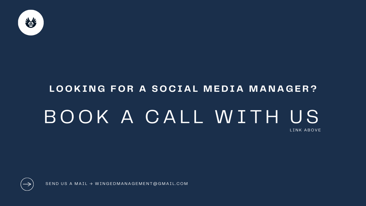 wingedmgmt's tweet photo. Looking for a social media manager?

Winged Management helps brands eliminate 36+ hours of weekly content guesswork, turning strategy into visibility, engagement, and growth.

Schedule a call with us on Calendly -> https://t.co/0nilTyymfz https://t.co/yqSScLFXXn