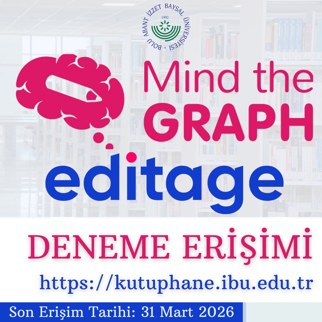 Mind the Graph – Bilimsel Görselleştirme ve İkon Kütüphanesine erişim ve kurum aktivasyon kodu için Kütüphanemiz web sitesini ziyaret edebilirsiniz.

kutuphane.ibu.edu.tr

#baibukutuphane #aibulibrary #baibi #bolu #ibuajanda #ibukutuphane