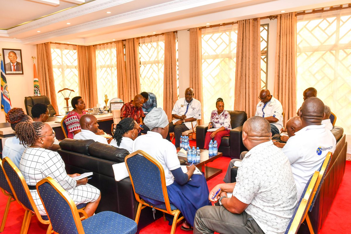 keprecon's tweet photo. Today, we paid a courtesy call to the Governor of Taita Taveta County, Hon. Andrew Mwadime to reflect on four years of partnership under the #CEBA Project and the strides made in strengthening #PHC/ #RMNCAH+N in the County.
The discussions majored the critical role of policy leadership, data-driven decision-making, and cross-sector collaboration in translating commitments into measurable health outcomes.
Cervical cancer prevention emerged as a key priority. The Governor reaffirmed his commitment to champion advocacy efforts aimed at increasing uptake of the HPV vaccine, recognizing it as a vital investment in safeguarding the health and future of young girls.
The County Executive Committee Member (CECM) for Health further highlighted ongoing collaboration with the Ministry of Education to strengthen vaccine uptake through school-health programs. Through this partnership, the CHMT members are working closely with schools to ensure eligible girls have access the HPV vaccine, while parents and guardians are equipped with accurate information about the Vaccine and consent to their children get the vaccinated.
The CEBA Project is committed to advancing PHC/RMNCAH+N and advocating for the uptake of the HPV Vaccine.
