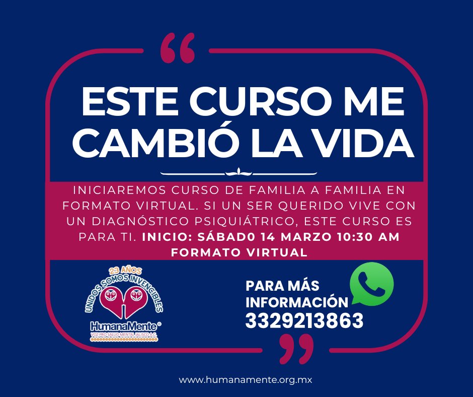 ¡Tenemos fecha de inicio!📆 El formato será virtual, iniciando el sábado 14 de marzo a las 10:30 de la mañana.