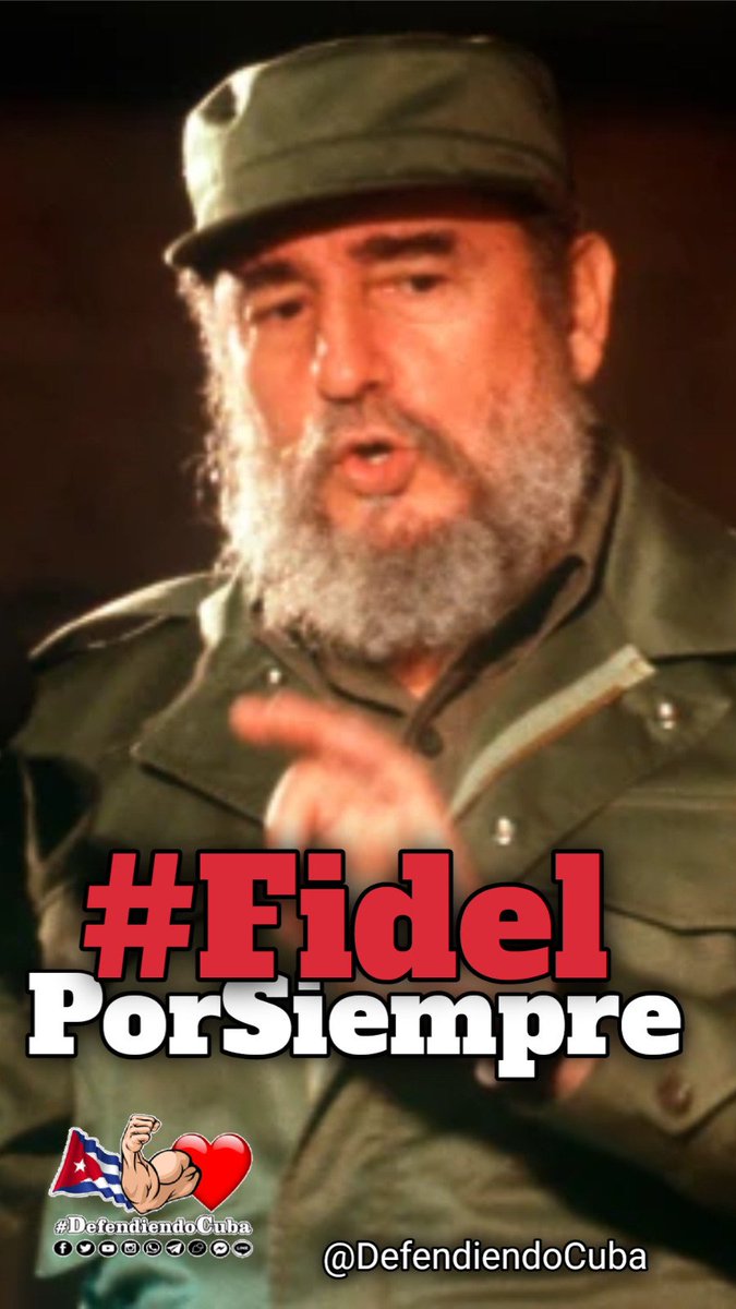 #100AñosConFidel es nuestra guía: 👇

" Hay algo que no nos gusta, y no nos gusta que nos amenacen; no nos gusta que traten de intimidarnos, no nos gusta. Además, nuestro pueblo hace tiempo que ha perdido ya la idea de lo que es el miedo." 

#CubaEstáFirme
#DefendiendoCuba🇨🇺💪❤️