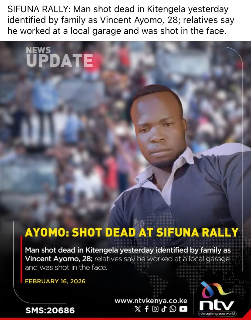 johnweider9's tweet photo. Kitengela Police shooting Vincent Ayomo in the face suggests intention to kill or cause grievous harm. The trigger-happy morons had the knowledge that the inhumane act will probably cause death. 
Mimi ni Sifuna!😢
#sifuna #PoliceBrutality #genz #russianguy #fyp #TrendingNow https://t.co/bJM03xNA4J