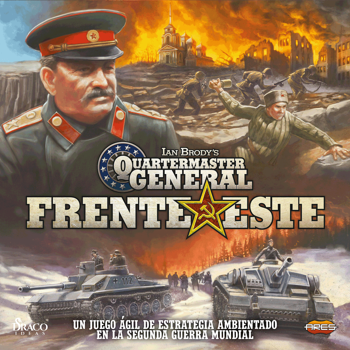 DracoIdeas's tweet photo. Ya puedes reservar Quartermaster General: Frente Este en los "300 de Draco" 🐲
Otro juego de Ian Brody, que publicamos en castellano.
🧩Únelo a Frente Este y Frente Oeste para jugar todo el ETO
https://t.co/O1fqFYInFy
#QuartermasterGeneral #Wargames #FrenteEste #DracoIdeas https://t.co/UztyLWfLyp