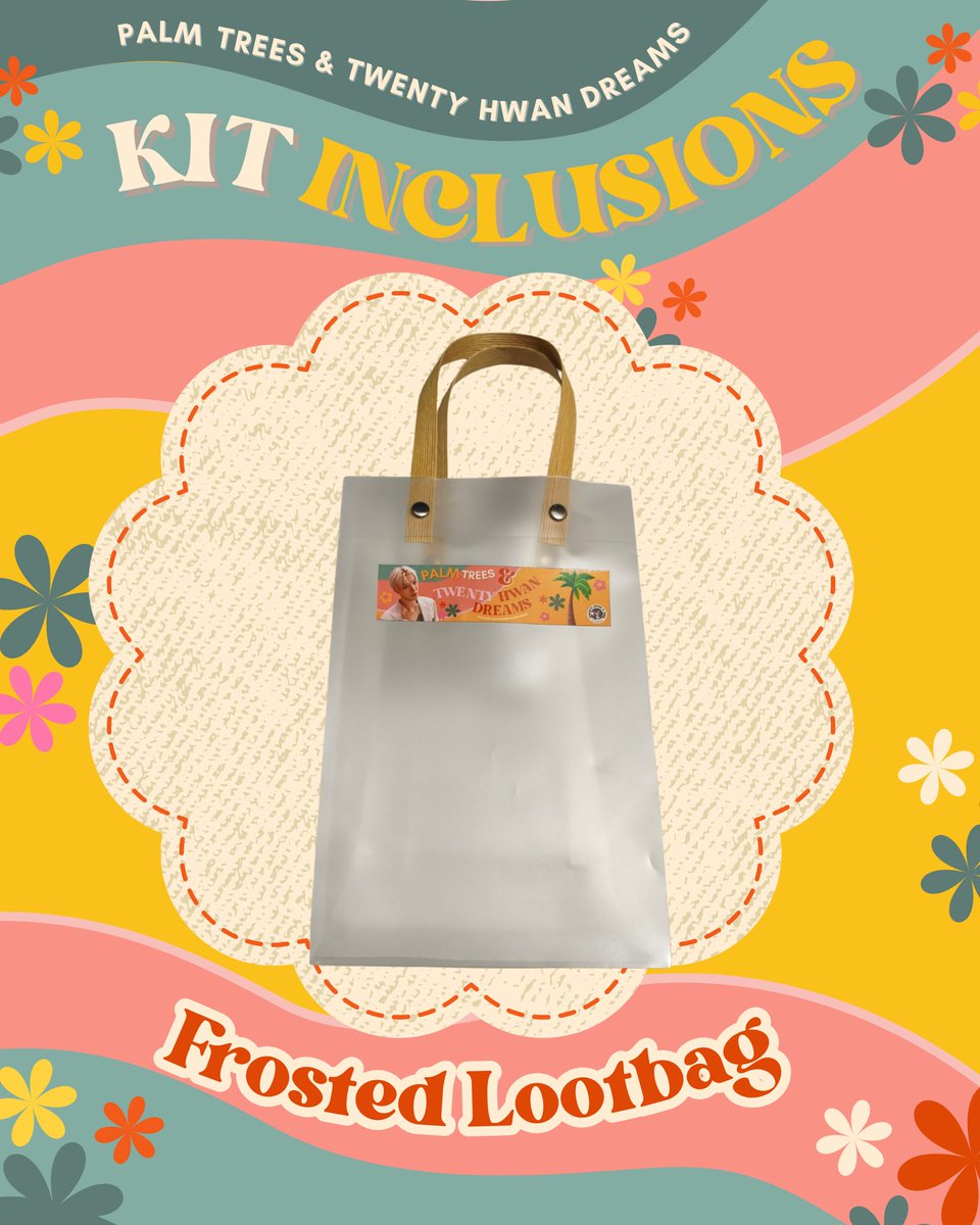 🌴Palm Trees &amp; TwentyHwan Dreams 🌴

Kit Inclusion #7: FROSTED LOOT BAG

A little something to keep your Junghwan memories safe 💫

#DreamyParadiseWithJunghwan