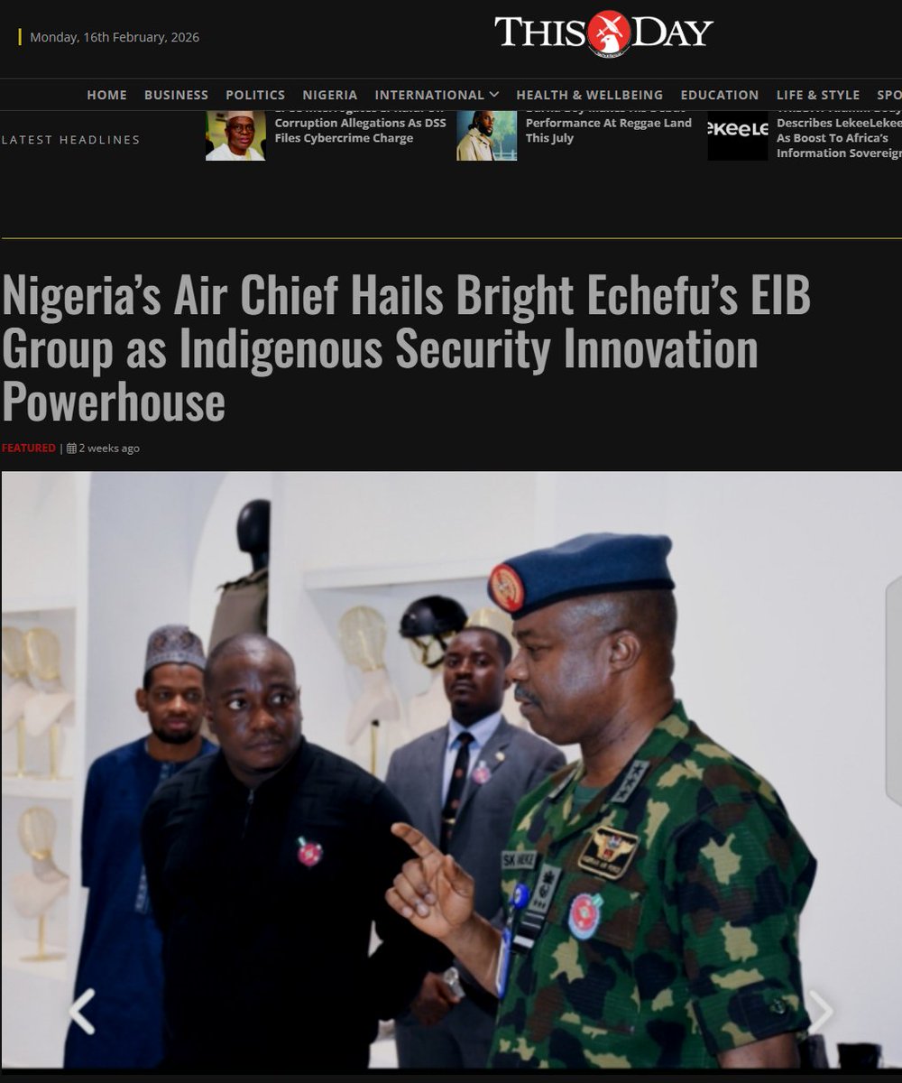 briechatlantic's tweet photo. EIB GROUP MAKES HEADLINES.
Key partners toured our facilities, spotlighting homegrown innovation in security, tech, infrastructure & digital services.
Driving impact. Strengthening industries.
Always On Time.
#EIBGroup #MakingHeadlines #AfricaInnovation #IndustryImpact https://t.co/IgSTMp82Yl