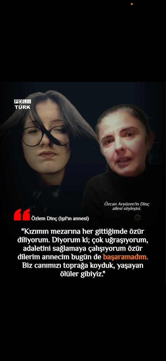 Henüz 14 yaşında karşıdan karşıya geçmek isterken aşırı hızla giden bir  canavar tarafından katledildi. Failler sadece 48 saat yatıp serbest bırakıldı
 
#ışılöyküdinçiçinadalet