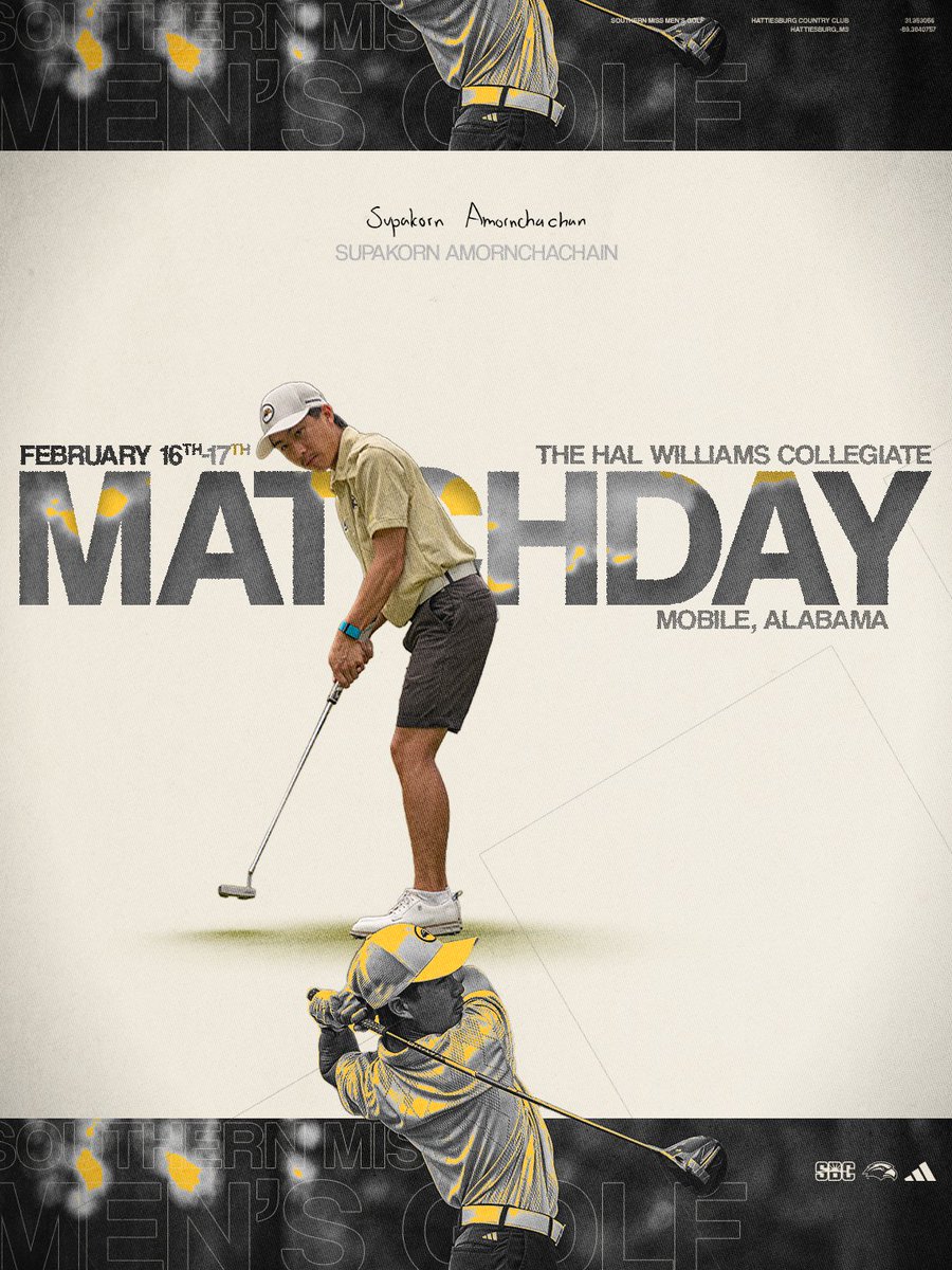 SouthernMissMG's tweet image. 𝐁𝐚𝐜𝐤 𝐢𝐧 𝐚𝐜𝐭𝐢𝐨𝐧 🥳🎬

⏰ » 8:00 a.m. shotgun start
⛳️ » 36 Holes
📍 » RTJ Magnolia Grove
📊 » smttt.info/464DxtG

#SMTTT