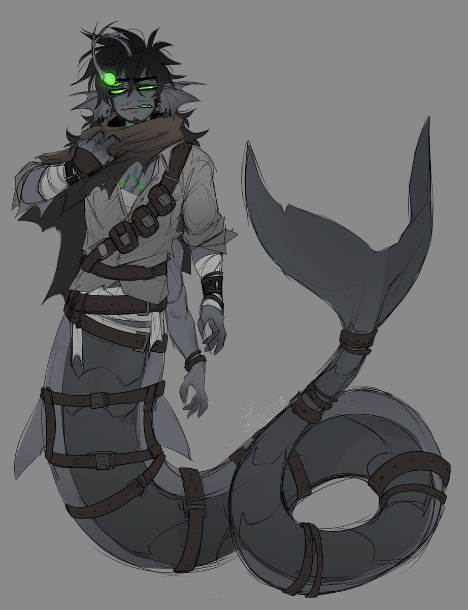 BasicallyJosh_'s tweet photo. fish but his insides are green and his name is josh instead of sebastian solace https://t.co/btl8KWg4HB