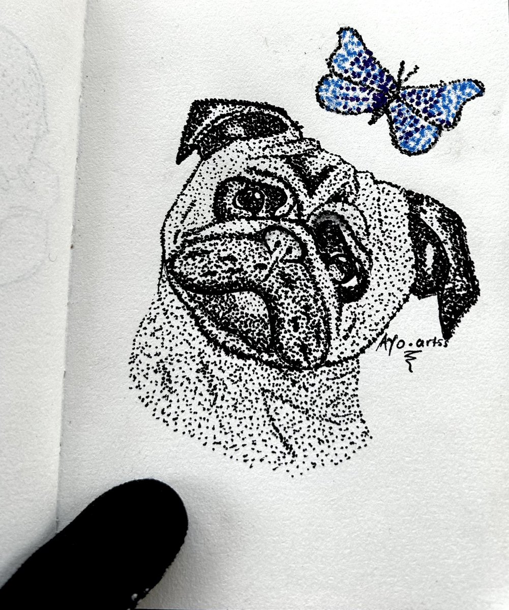 I drew all these with a black pen 🖊️