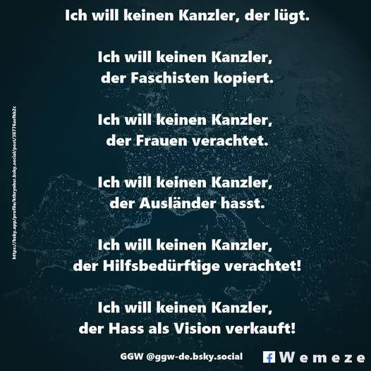 Ja, Herr <a href="/bundeskanzler/">Bundeskanzler Friedrich Merz</a>, genau SO ist das!
Wenn Sie das wirklich nicht anders können, treten Sie bitte zurück! WIR WOLLEN SOWAS NICHT ALS KANZLER!