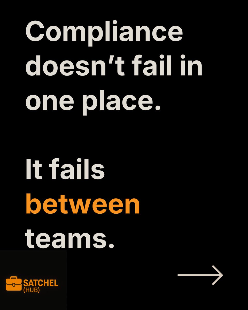 Satchelhub's tweet photo. Most compliance failures aren’t missing docs. They’re broken handoffs. Recruiting, credentialing, scheduling, payroll all touch the worker file, but nobody owns continuity.

That’s where risk builds and revenue leaks.

SatchelHub makes compliance a connected workflow. https://t.co/Gc0QqbzDhc