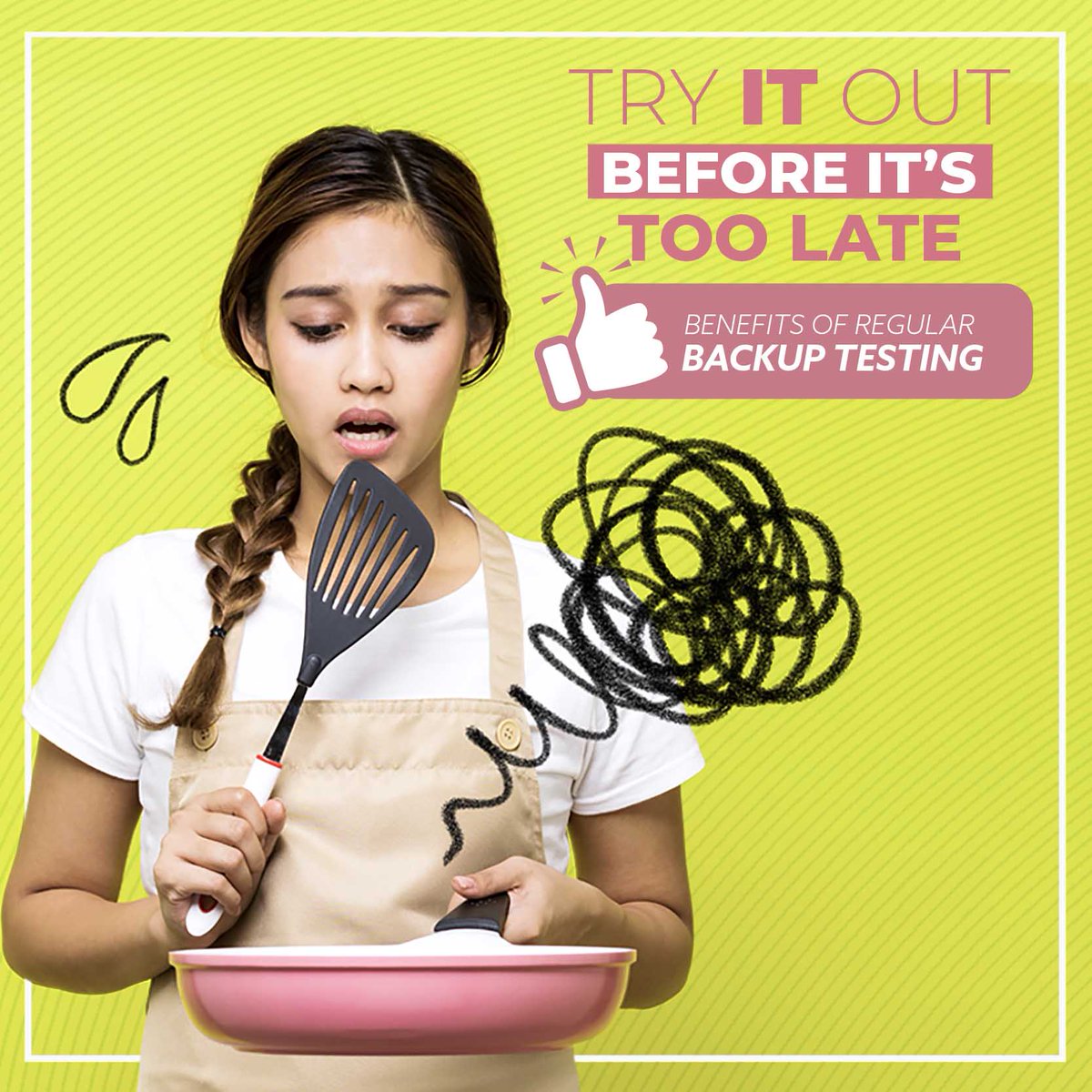 DataGuard365's tweet image. Try it out before it’s too late 👟🍰
You test boots before hiking—and cake before the wedding. Test your backup solution before you actually need it.

#TestYourBackup #TryITOut