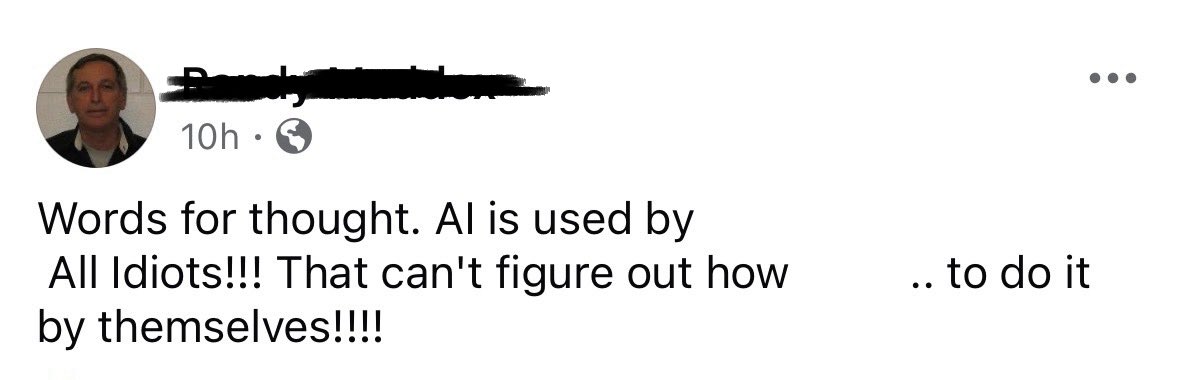 Maybe he could have used Ai to grammar check his work.