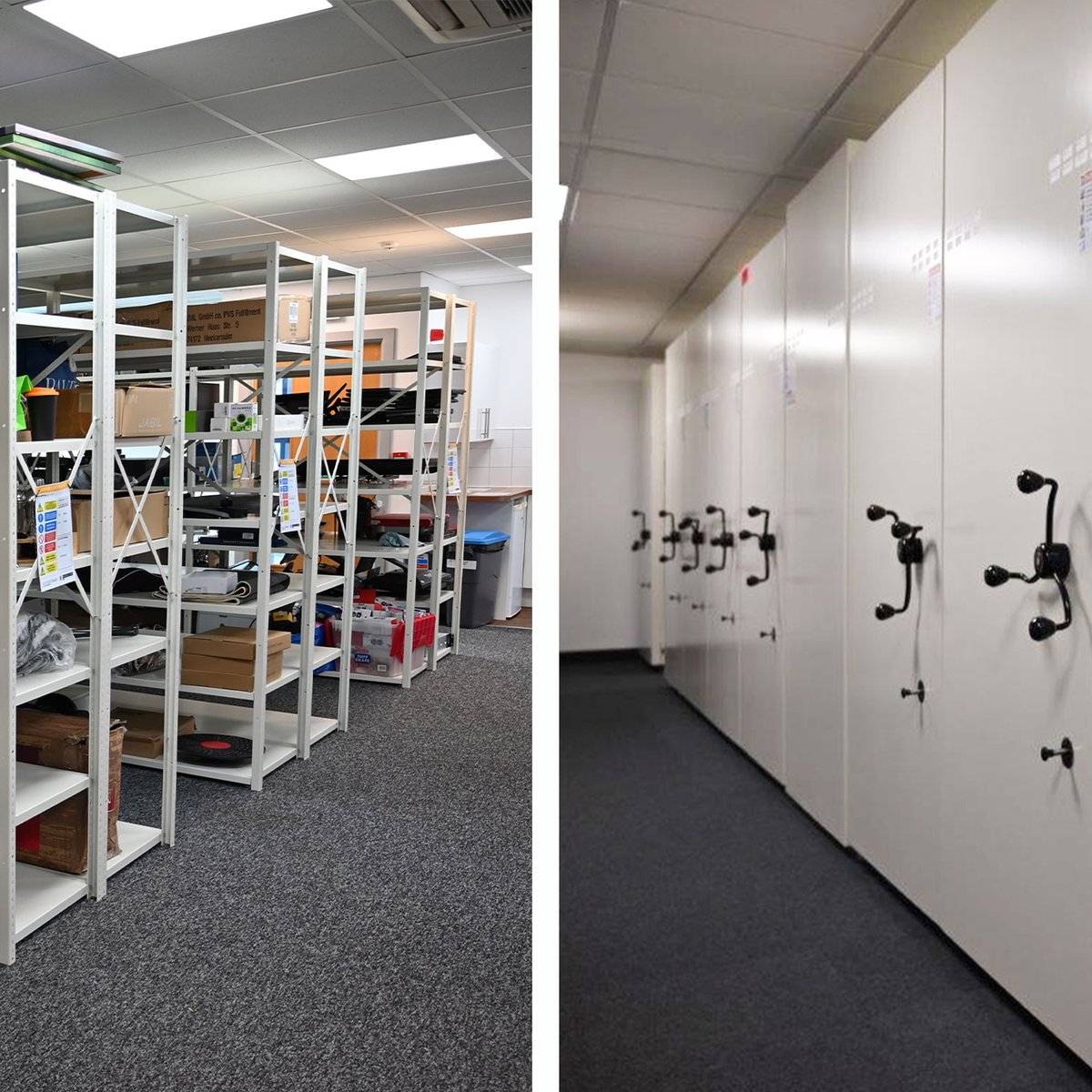 Rackline's tweet image. If you're considering changes in your storage provision, and choosing between static and mobile shelving, this article helps you choose with confidence:

rackline.com/static-vs-mobi…

#storage #spacesaving