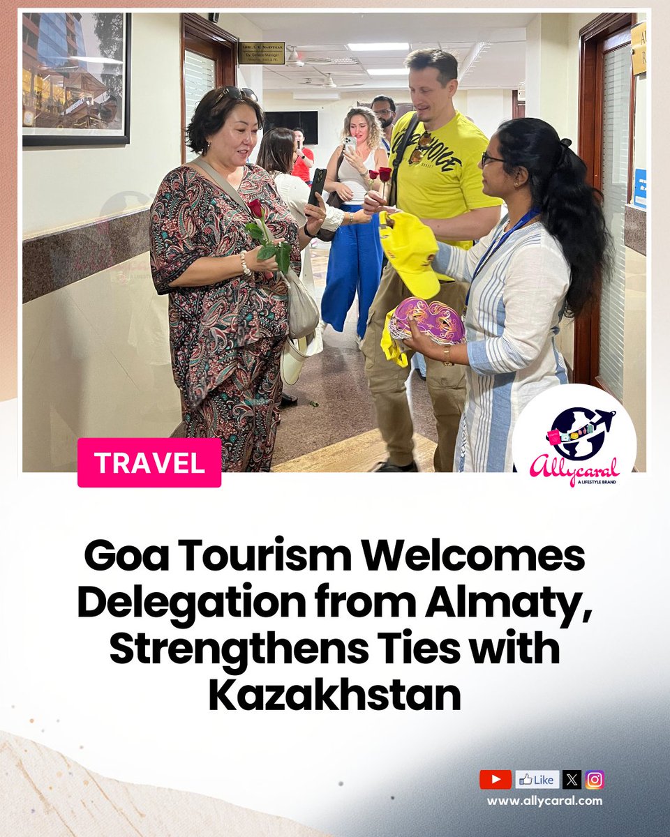 allycaralgoa's tweet image. Goa Tourism welcomes a delegation from Almaty, Kazakhstan, strengthening global outreach and showcasing Goa as a year-round international destination.

Read: allycaral.com/2026/02/16/goa…

#GoaTourism #Kazakhstan #GlobalTravel