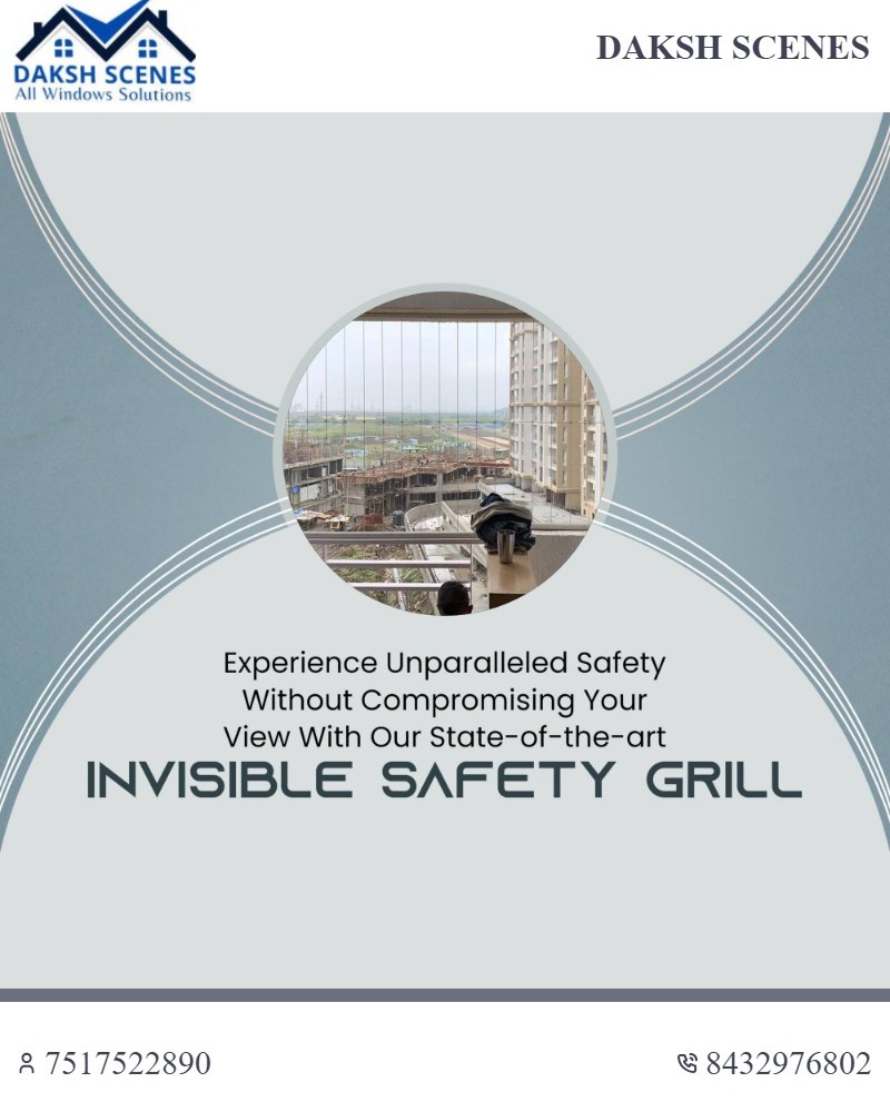 DakshScenes's tweet photo. INVISIBLE SAFETY GRILLExperience Unparalleled Safety Without Compromising Your View With Our State - of - the - art.☎ 7 https://t.co/YRmUoHI2Gw