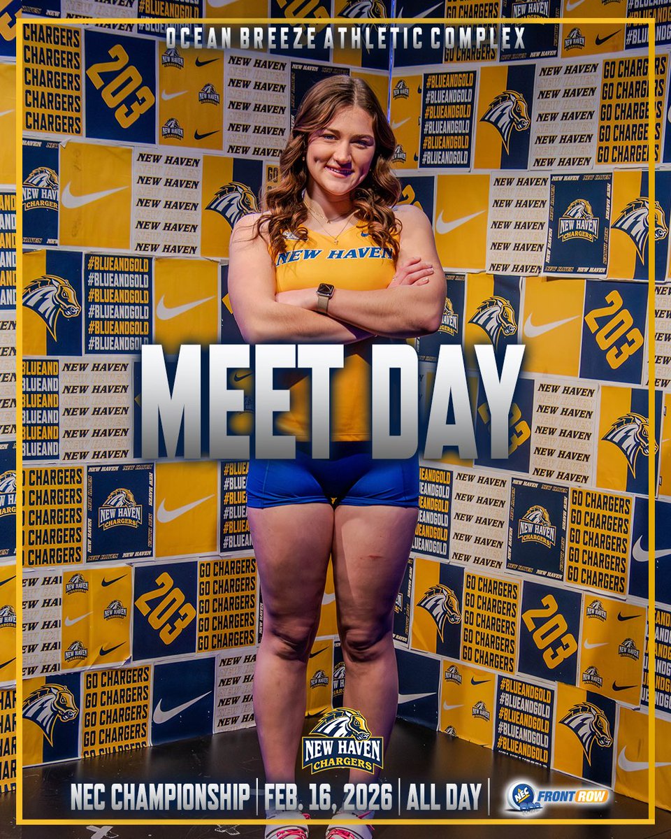 𝐈𝐓’𝐒 𝐌𝐄𝐄𝐓 𝐃𝐀𝐘!

We are back for Day✌️of the NEC Championship!

🆚 NEC Championship
🏟️ Ocean Breeze Athletic Complex
📍 Staten Island, NY
🕛 All Day
🎥 necfrontrow.com/game/14557

#BlueAndGold