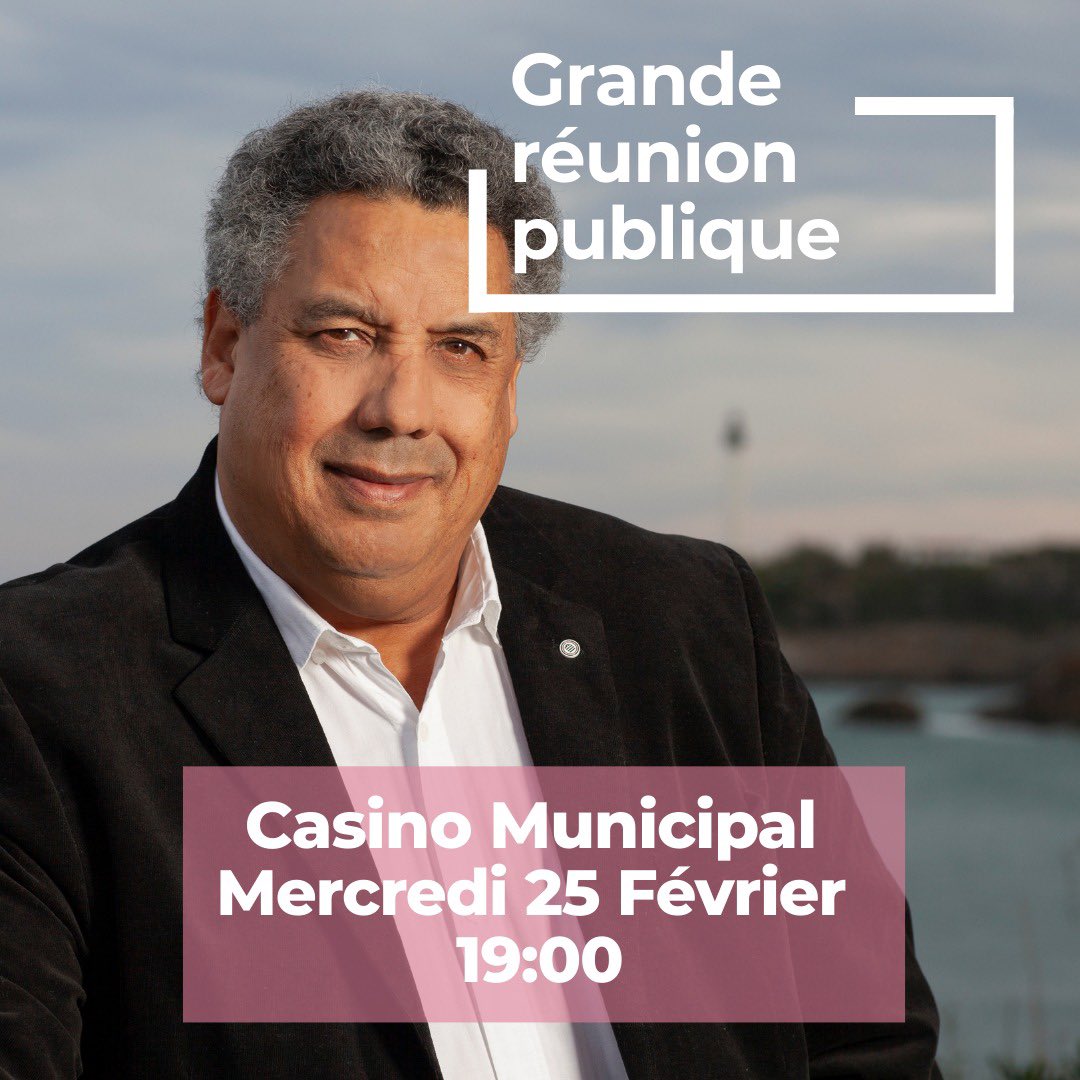 #Municipales2026 #Biarritz 
Serge Blanco