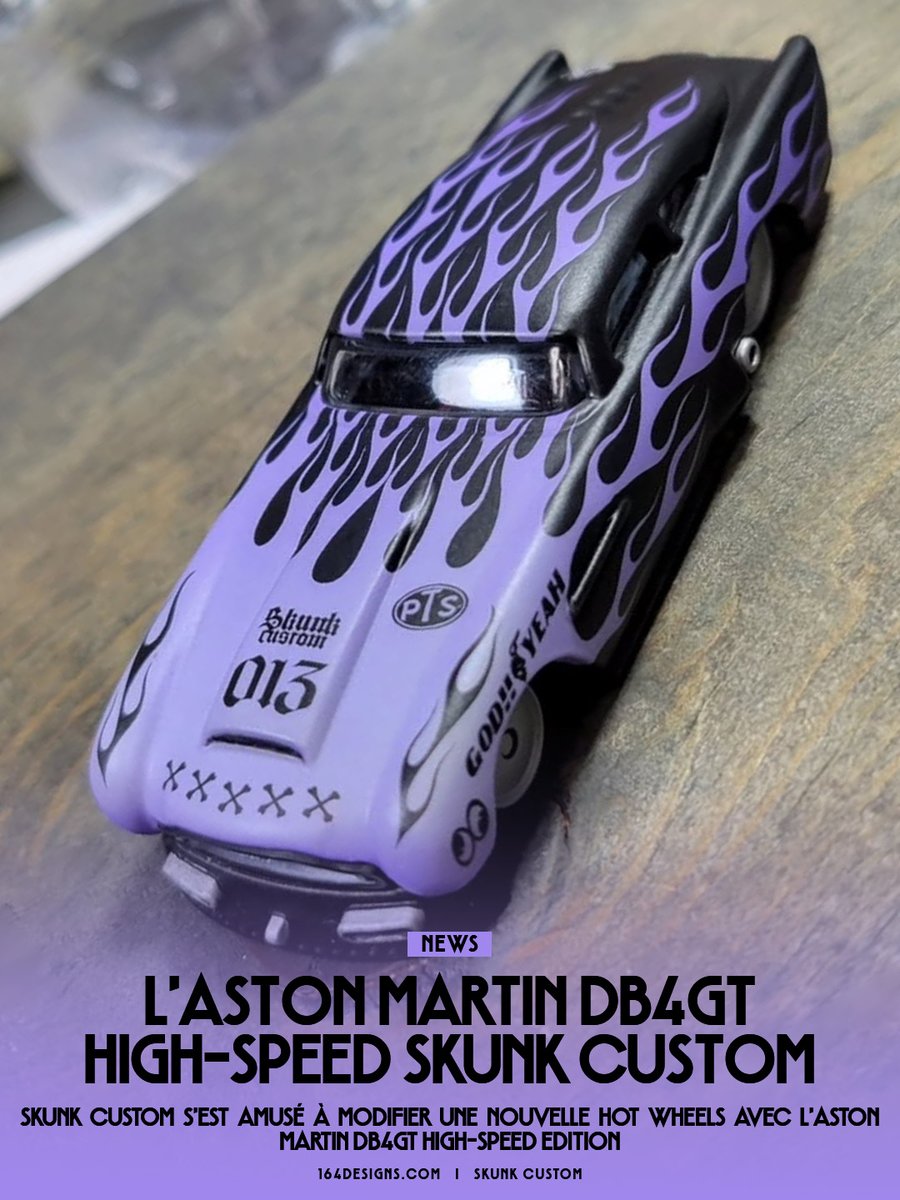 164designs's tweet photo. 🇫🇷 L’Aston Martin DB4GT High-Speed Edition Skunk Custom
🇯🇵 アストンマーティン DB4GT ハイスピードエディション スカンクカスタム
🇺🇸 The Aston Martin DB4GT High-Speed Edition Skunk Custom
---
@SkunkDie #SkunkCustom #HotWheels #AstonMartin
▶ Lien en commentaire https://t.co/MVcE1Y3ATE