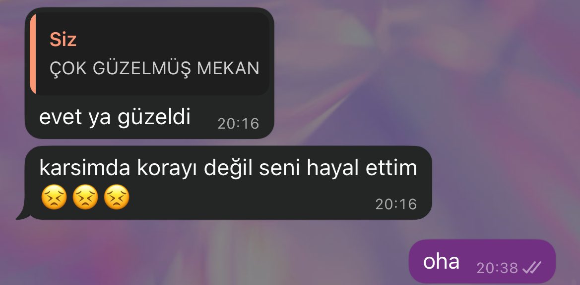 bacım sen koraya değil bana aşıksın🤪