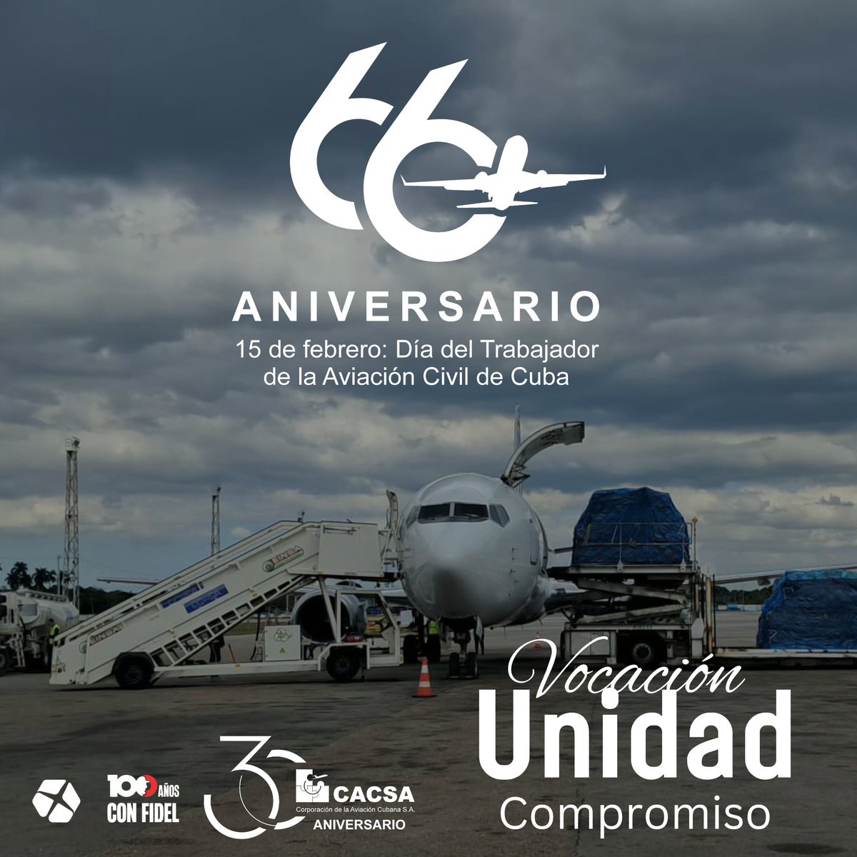 Honramos a quienes hacen volar los sueños de #Cuba con las manos en la tierra y el corazón en el cielo.
#AviaciónCubana
 #vocaciónunidadcompromiso