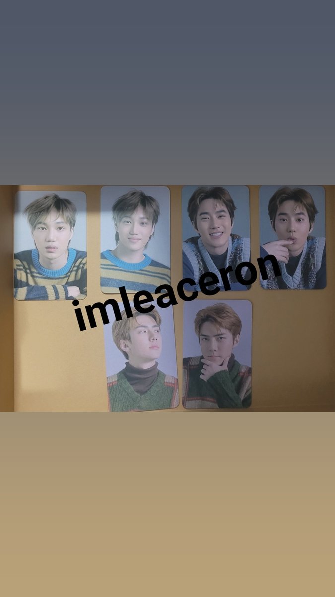 imleaceron's tweet photo. WTS | LFB

EXO NON ALBUM PHOTOCARDS

📌 EXO FLO CARDS VERSION B  - 450 (2pcs per member)

📌 BUY ALL WITH CASE -2,500

DM FOR SURE BUYER ONLY https://t.co/39WAsgm1Wf