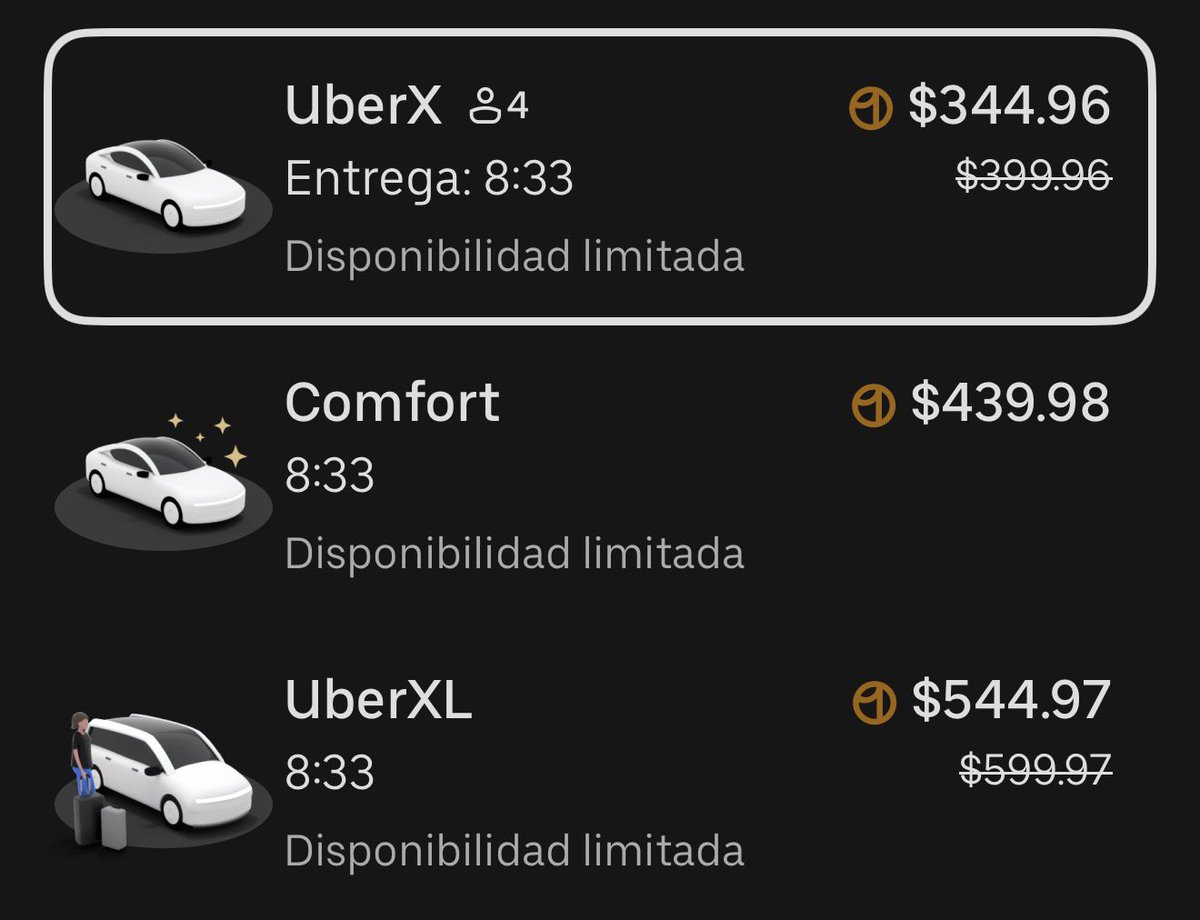 ¿No que un México sin hambre <a href="/Claudiashein/">Claudia Sheinbaum Pardo</a>? El abuso de <a href="/Uber_MEX/">Uber Mexico</a> con las tarifas dinámicas. Este trayecto cuesta normalmente 150 pesos. Por favor aprueben el Home Office cuando haya contingencia ambiental. <a href="/ClaraBrugadaM/">Clara Brugada Molina</a> <a href="/Profeco/">Profeco</a>