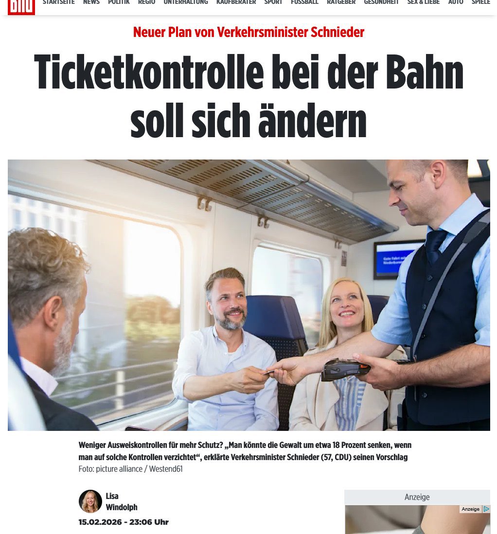 pwegner_success's tweet image. Zugbegleiter Serkan C. wurde totgeschlagen, weil er prüfte, ob ein Zugreisender einen gültigen Fahrschein hat.

Als Reaktion hat die Bahn zum 01.03. geändert, dass Personen, die „eskalieren könnten“, nicht mehr nach einem Identitätsnachweis gefragt werden dürfen.  
Bei potenziell…