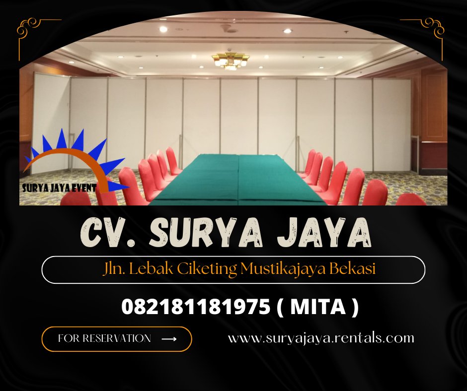 suryajayaevent1's tweet image. Sewa Partisi Sekat Ruang Putih Area Jakarta

lnformasi ebih lebih lanjut bisa menghubungi nomor dibawah ini via wa atau sms : 082181181975 ( mita) 081317490812 (sumi)

#sewapartisi #partisi #partisiminimalis #fyp