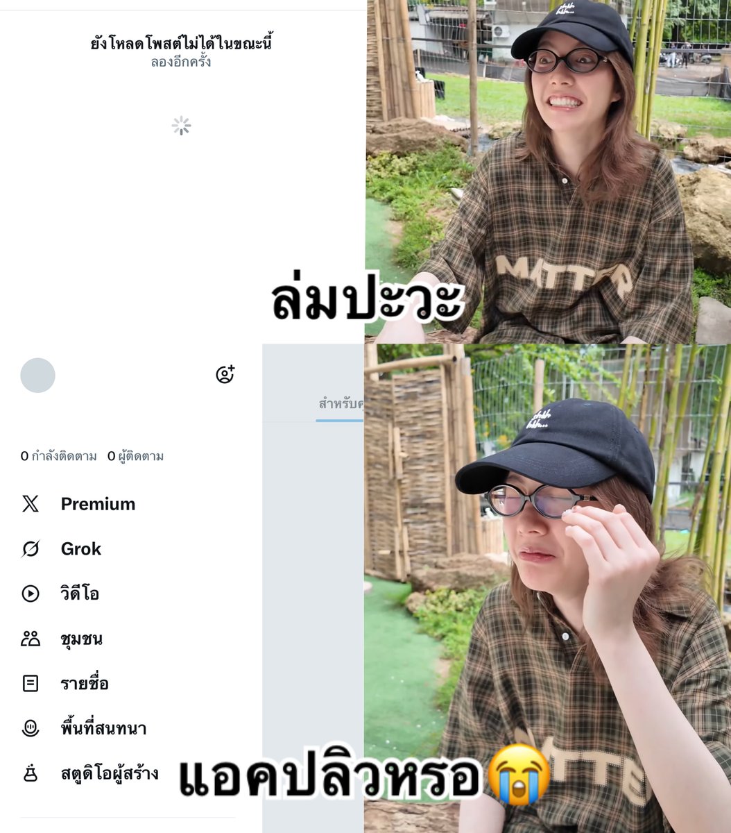 ฉันตอนทวิตล่ม…